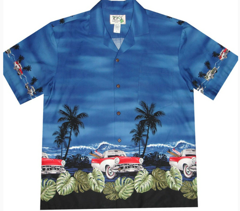 Beach Car Hawaiian Shirt