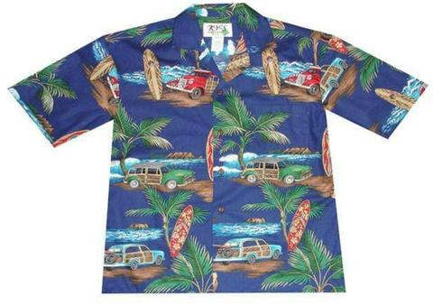 Woody Surfboard Hawaiian Shirt
