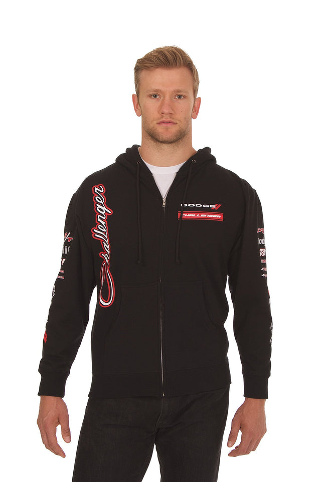 Dodge Challenger Embroidered Zip Hoodie – CarShirts.com